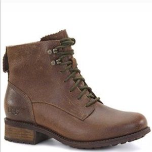UGG Denhali lined lace up boots